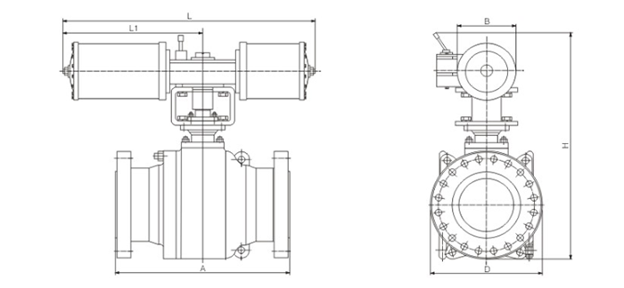 鎖渣、鎖斗閥及沖洗水閥結(jié)構(gòu)尺寸（帶手輪）